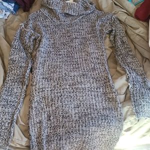 Knee length sweater dress